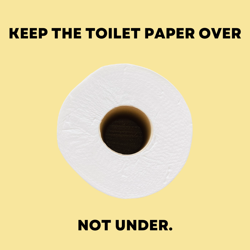 Over or Under? The BIG Toilet Paper Debate