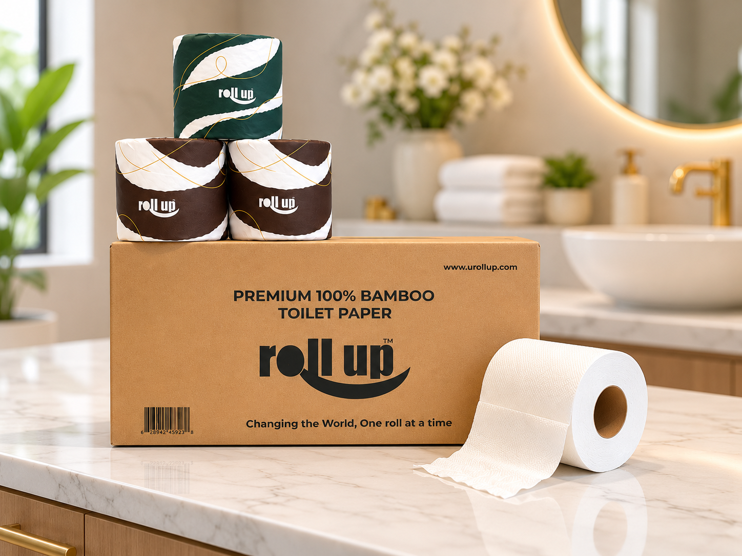 Roll Up Bamboo Toilet Paper Canada 24 Rolls Colourful Edition Stylish Toilet Rolls 100% Bamboo Organic Bamboo Lint Free Toilet Paper Extra Long Rolls 3 Ply 350 Sheets Sustainable Toilet Paper Biodegradable Toilet Paper Bamboo Bath Tissue Rollup Paper Rollup Subscription Plastic Free Toilet Paper