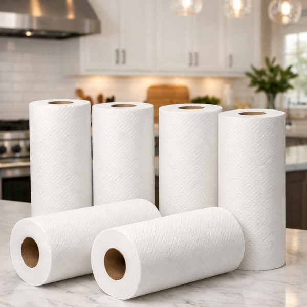 Reusable Bamboo Paper Towels – 20 XL Sheets, 100% Organic, Washable Eco-Friendly Roll - View #3